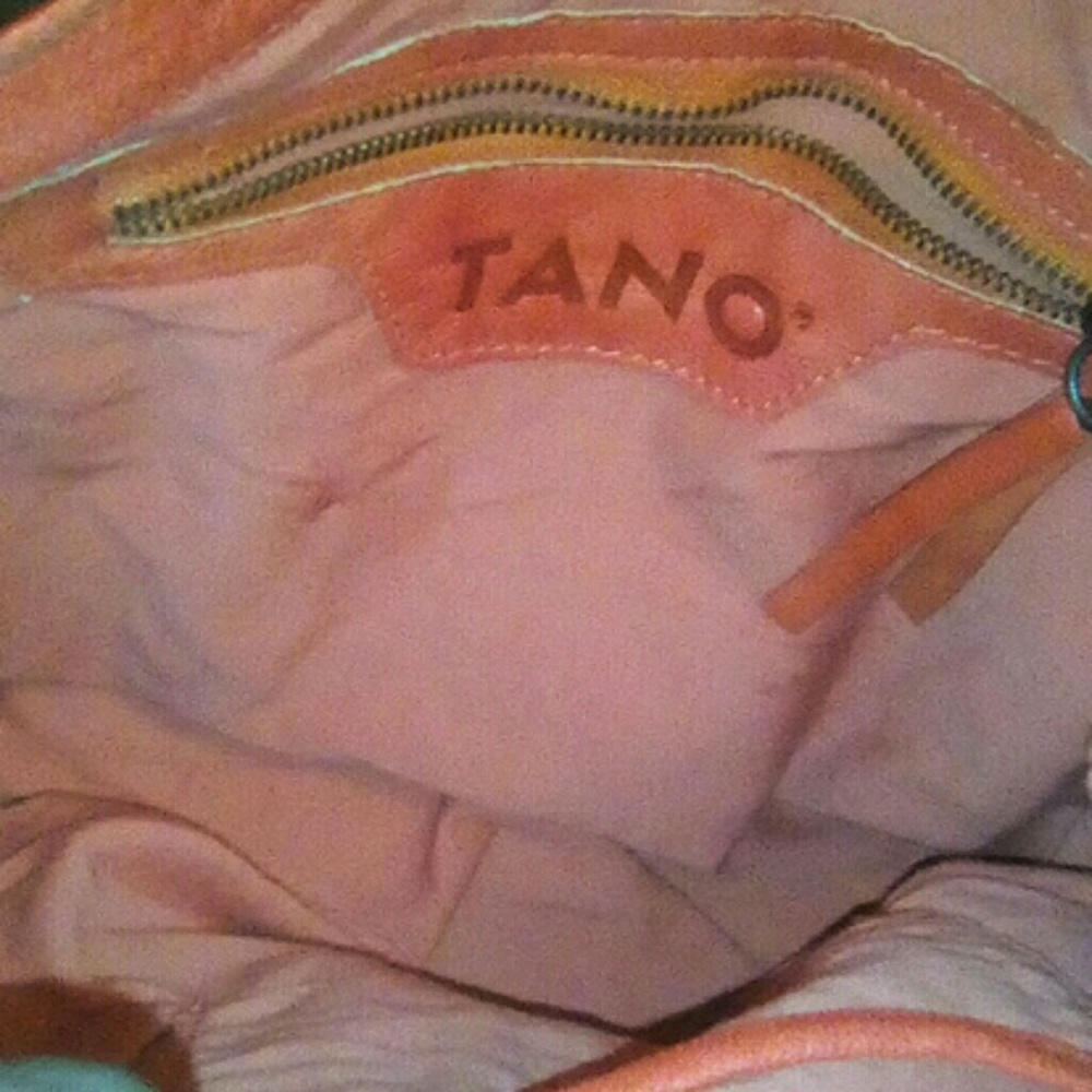 Tano Orange Hobo Bag Sleek Design - Picture 3 of 4
